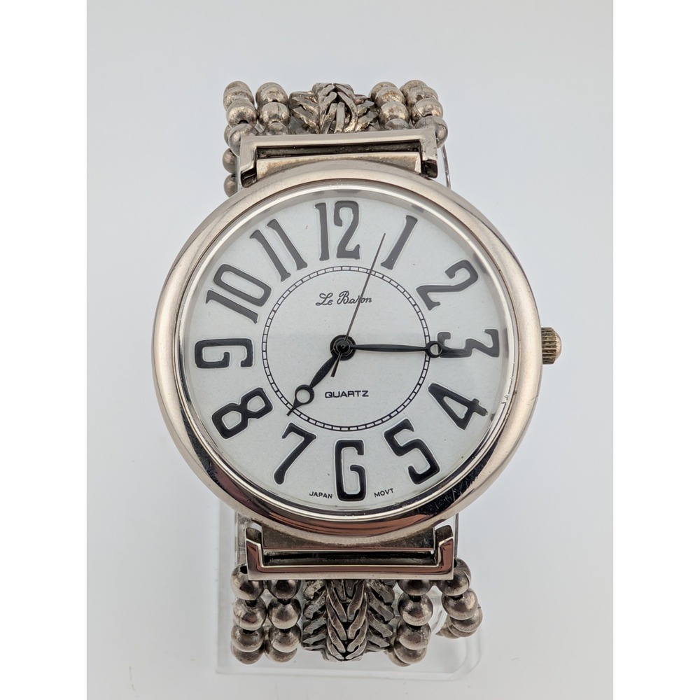 Vintage Le Baron Watch Women 42mm Case Multi Strand 7.5" Band- New Battery‎